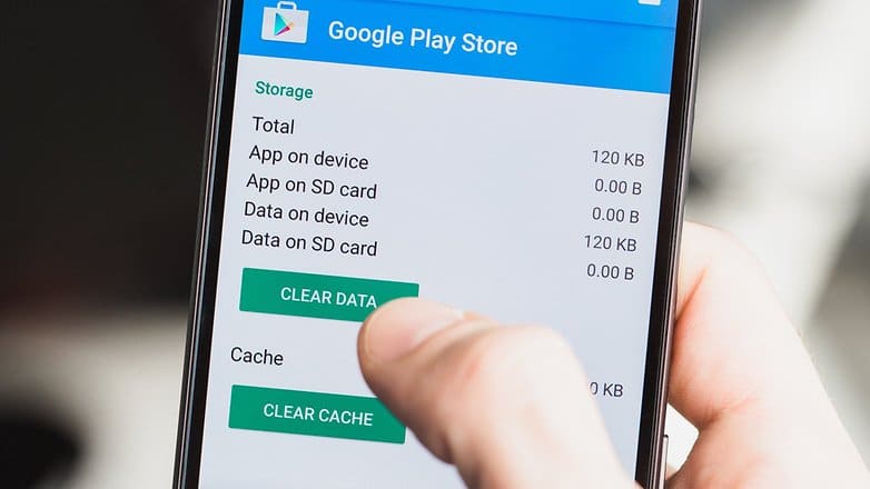 Clear the Google Play Store cache