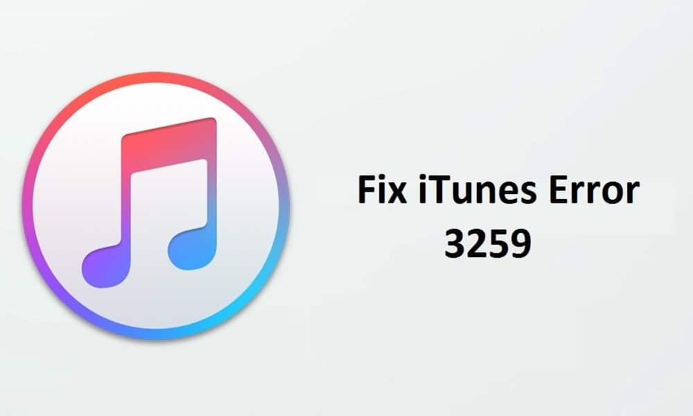 Fix iTunes Error 3259