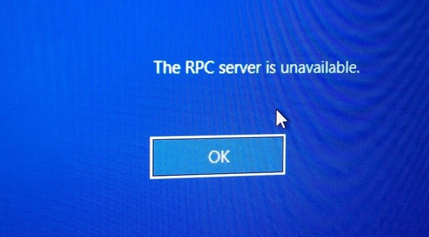 RPC server is unavailable windows 10