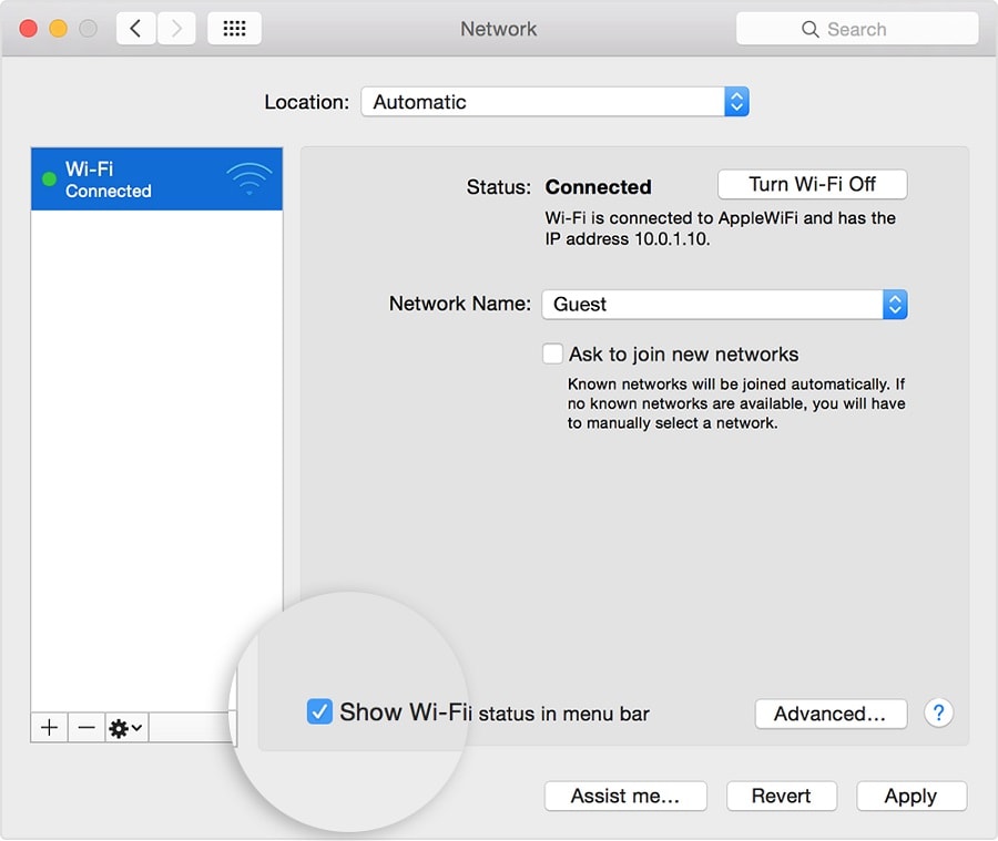 Forget your Wi-Fi network mac