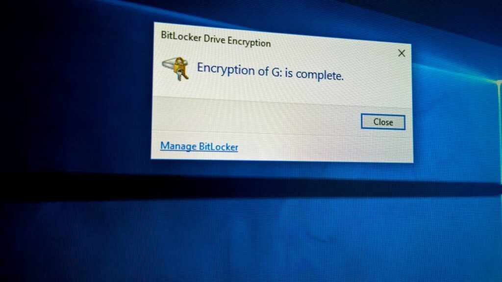 BitLocker Drive Encryption on Windows 10