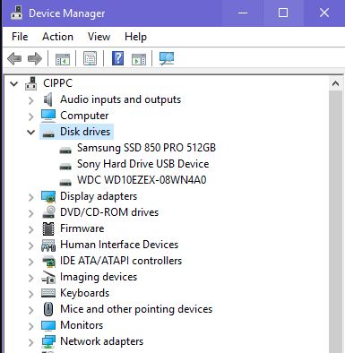 Check your PC has SSD via Device Manager