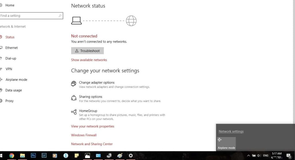 Wi-Fi Icon Missing From System tray Windows 10 Laptop