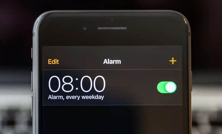 iPhone alarm