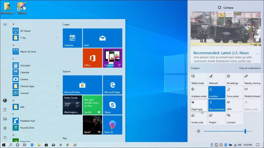 Windows 10 feature update install