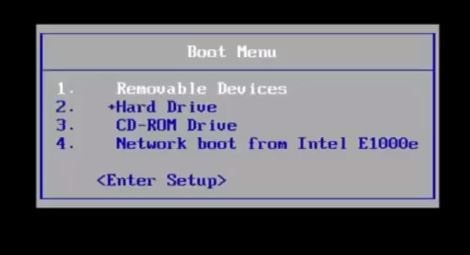 Select boot from