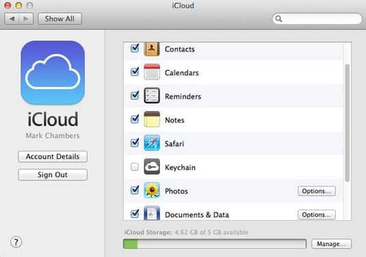 set up iCloud on mac