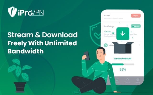 iProVPN unlimited bandwidth