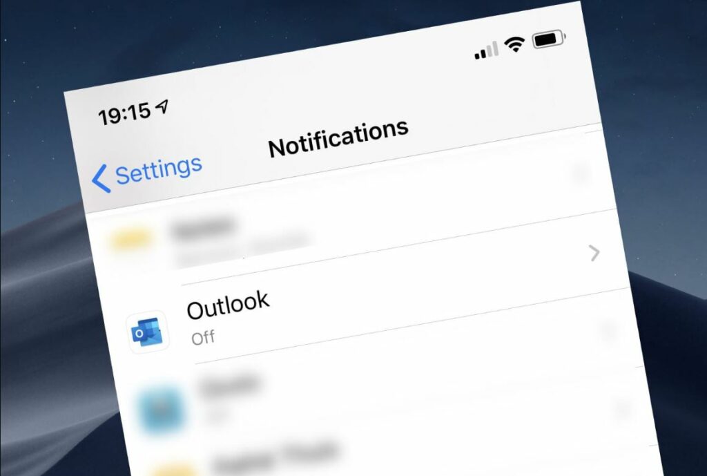 Outlook notifications are not working