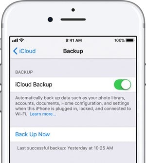 iCloud backup solution