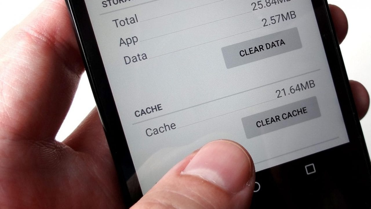 Clear cache data