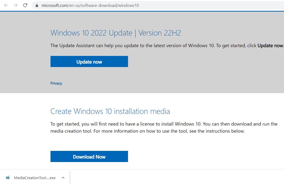 windows 10 media creation tool download