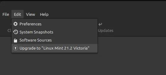 Upgrade Linux Mint 21.2