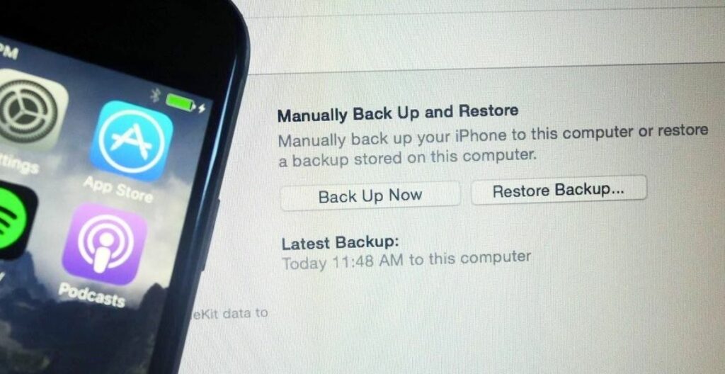 Backup your iPhone data
