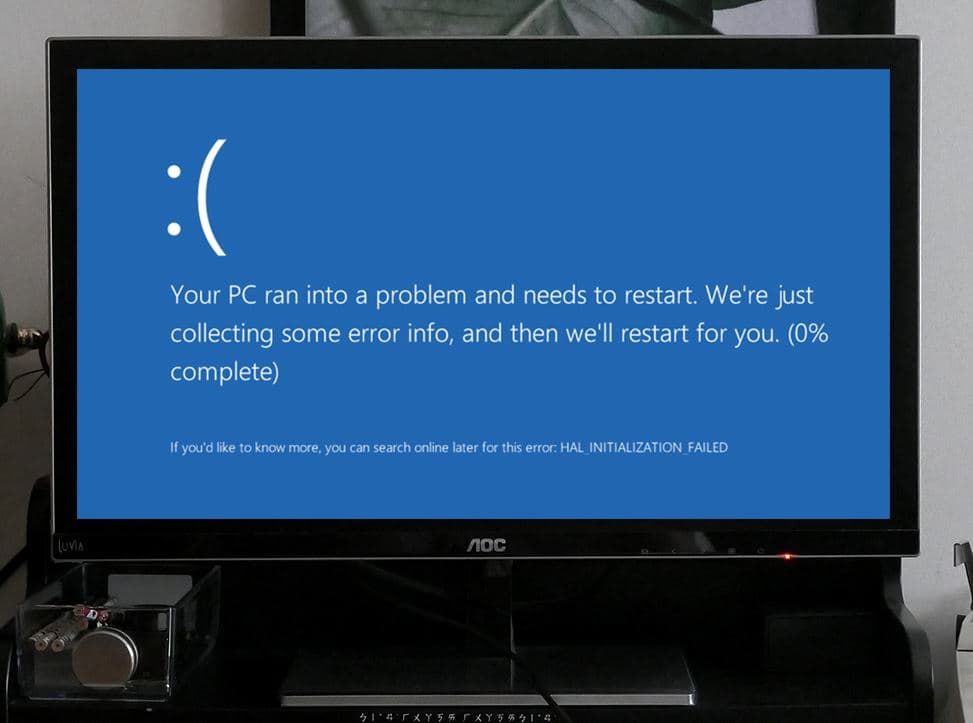 Blue screen error