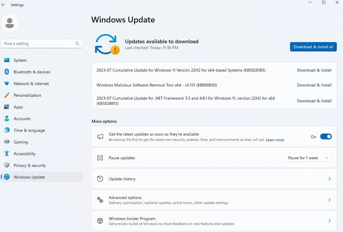 Download Windows 11 KB5028185 Moment 3 update