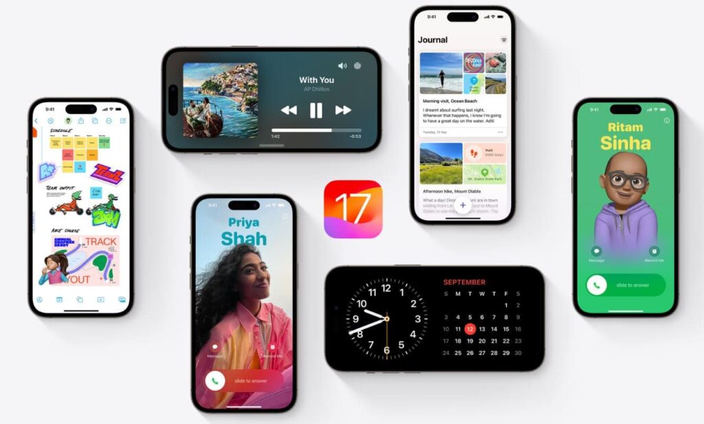 iOS 17 features and improvements