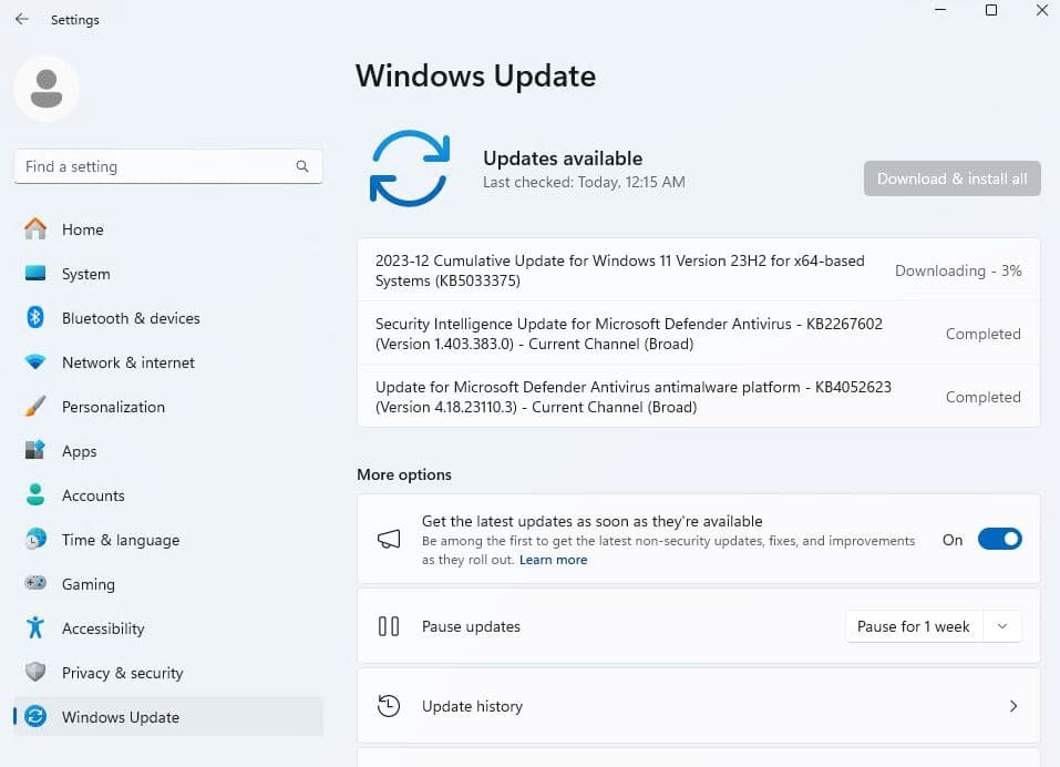 Windows 11 KB5033375 update